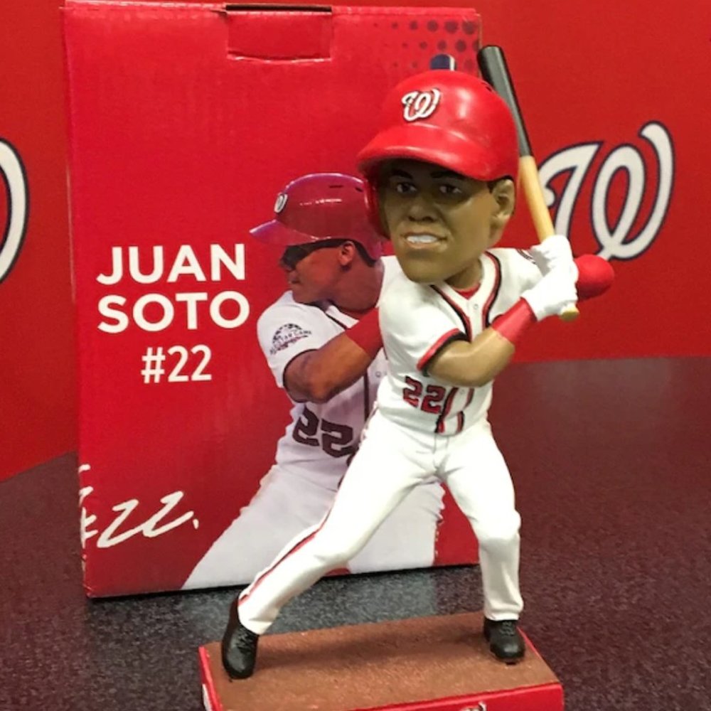 2019 Nationals JUAN SOTO Bobblehead 1ST WASHINGTON BOBBLE Stadium SGA ROOKIE RC